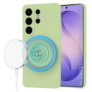 Husa Samsung Galaxy S26 Ultra SoftFlex Magsafe verde matcha