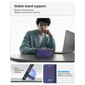 Husa Samsung Galaxy S26 Ultra Spigen Tough Armor Mag Magsafe Ash Violet - Img 4