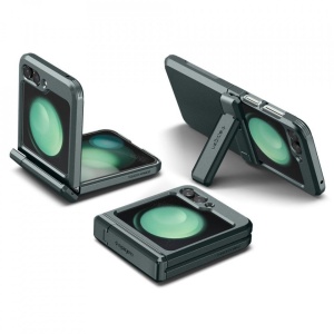 Husa Samsung Galaxy Z Flip 5 Spigen Tough Armor PRO Abyss Green - Img 2