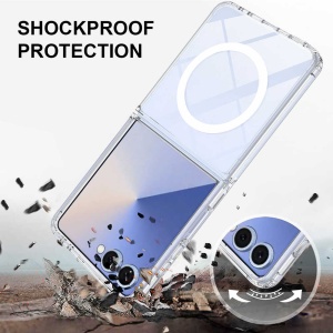 Profil slim si transparent husa Samsung Z Flip8 Techsuit MagSafe Pro
