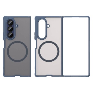 Husa Samsung Galaxy Z Fold 7 HaloFrost Magsafe albastru inchis - Img 3