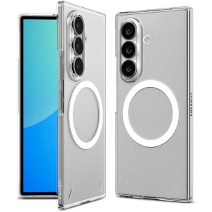 Husa Spigen Air Skin MagFit transparenta Clear White pentru Samsung Galaxy Z Fold8 Ultra vedere generala