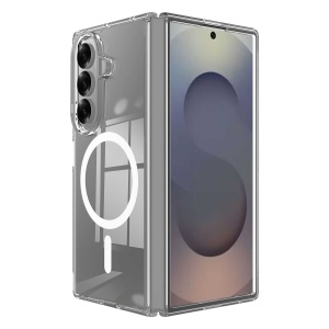 Profil subtire si decupaje precise pe husa transparenta Samsung Z Fold8 Ultra Techsuit