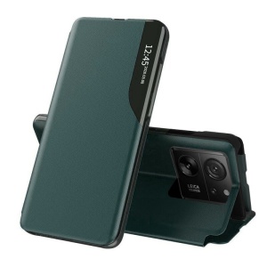 Husa Xiaomi 13T / 13T Pro -Eco Leather View Case verde inchis