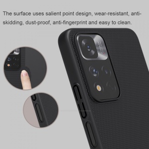 Husa Xiaomi Redmi Note 11 Pro+ - Nillkin Super Frosted Shield Pro Neagra - Img 8