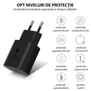 Incarcator original Samsung Fast Charging , PD 25W si cablu type C inclus alb EP-TA800XWEGWW - Img 8