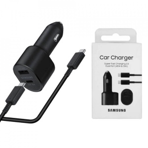 Incarcator telefon auto original Samsung USB tip C 60W + cablu 5A, 1m inclus - Img 1