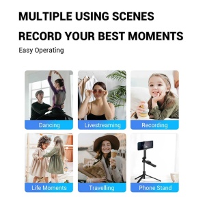 Selfie stick cu trepied si telecomanda bluetooth ,183 cm Techsuit K28P - Img 4