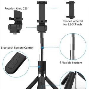Mini trepied stabil pentru telefon Techsuit L01 pe o suprafata plana