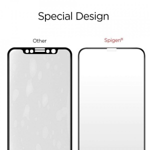 Sticla securizata Iphone 11 PRO MAX-Spigen Glass FC-margine neagra - Img 5
