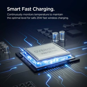 Suport telefon auto Spigen EV25MFAQ MagSafe, Încărcare Rapidă 25W, Grilă, Negru - Img 6