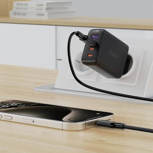 Cablu de Date Acefast C17-04 USB – Type-C, Încărcare Rapidă 3A, Silicon Flexibil, 1.2 m, Negru - Img 6