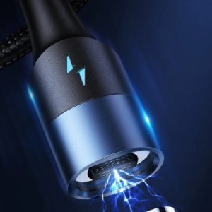 Cablu de date magnetic USAMS Data Cable - Type-C to Lightning 20W + Type-C 60W, PD, Fast Charging , 1.2m - Img 2