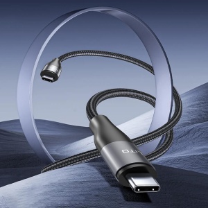 Cablu USB Type-C la Type-C 100W, Încărcare Rapidă, Nylon Împletit, 1m Lito LD23CC - Img 6