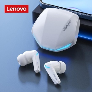Casti wireless Lenovo Bluetooth 5.3, for Gaming Dual Mode, Low Latency, HD Calls, Ergonomic Design albe - Img 4