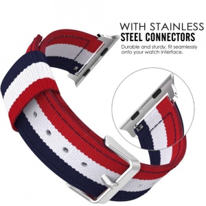 Curea Apple Watch 5 44MM-Tech Protect Welling- Navy/Red - Img 4