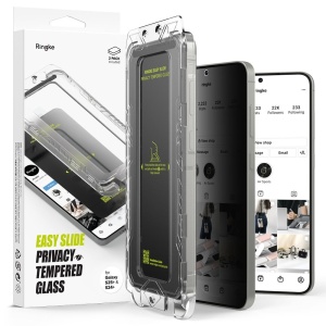 Folie sticla Privacy Samsung Galaxy S25 Plus Ringke Easy Slide 2buc - Img 1