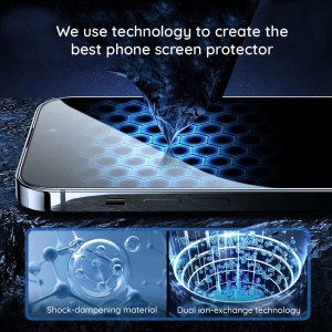 Folie sticla securizata iPhone 17 Torras GlassGo Install Master - Img 7