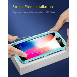 Folie sticla securizata iPhone SE 2022/SE 2020/ 7/8 -ESR Screen Shield -2 bucati -clear - Img 5