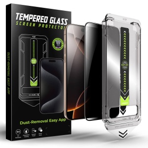 Folie sticla securizata privacy TitanGlass FullCover iPhone 17 Pro Max
