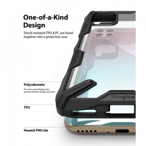 Husa Huawei P40 Lite- Ringke Fusion X- Camo Black - Img 4