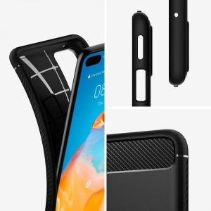 Husa Huawei P40 - Spigen Rugged Armor -Neagra - Img 6