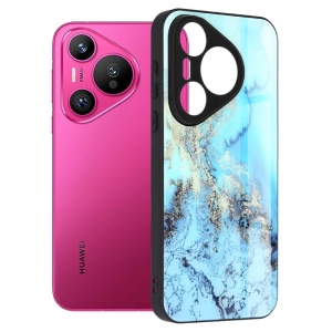Husa Huawei Pura 70 - Printing Glass Blue Ocean
