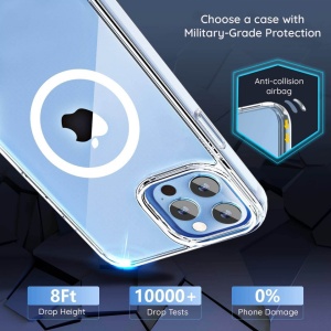 Husa iPhone 14 Pro Max Magmat Magsafe Pro - Albastra - Img 4