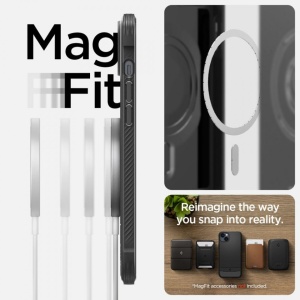 Husa iPhone 14 - Spigen Rugged Armor MagSafe(MagFit) - Img 7