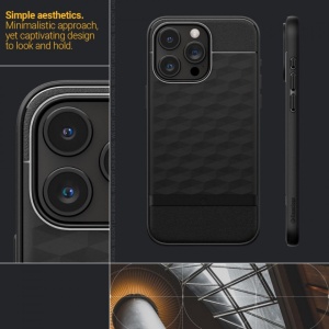 Husa iPhone 15 Pro Max Caseology Parallax Magsafe Neagra by Spigen - Img 2