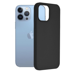 husa iPhone 15 Pro din silicon culoare neagra