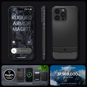 Husa iPhone 15 Pro Spigen Rugged Armor MagSafe - Img 8