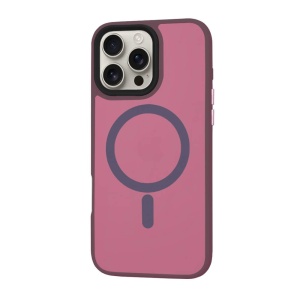 Husa iPhone 16 Pro HaloFrost MagSafe Series Bordeaux - Img 4