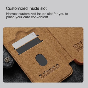 Husa iPhone 16 Pro Max - Nillkin Qin Prop Leather Case Maro - Img 6