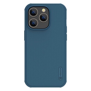Husa iPhone 16 Pro Max Nillkin Super Frosted Shield Case Albastra - Img 1