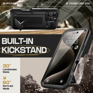 Husa iPhone 16 Pro Max Supcase Unicorn Beetle Pro -Neagra - Img 2