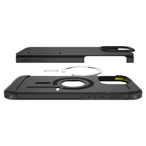 Husa iPhone 16 Pro Spigen Tough Armor Mag Magsafe neagra - Img 5