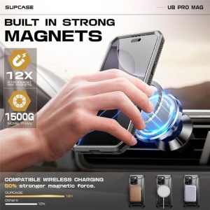 Husa iPhone 16 Pro Supcase UB Pro Mag Magsafe -Titan Gray - Img 4
