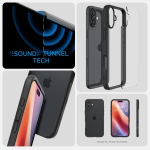 Husa iPhone 16 Spigen Ultra Hybrid Matte Black - Img 8