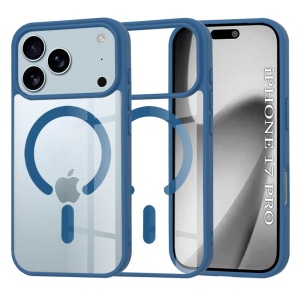 Husa iPhone 17 Pro Magsafe Pro transparenta / albastru Techsuit