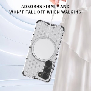 Husa iPhone 17 Pro Max Honeycomb Armor Magsafe alba - Img 2