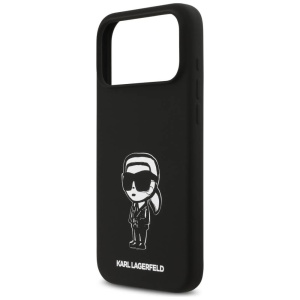 Husa iPhone 17 Pro Max Karl Lagerfeld Silicone Sketch & Logo Black Karl - Img 5