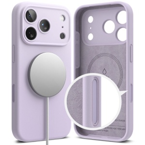 Husa iPhone 17 Pro Max Ringke Silicone Magnetic Magsafe mov - Img 2