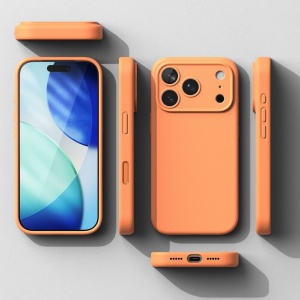 Husa iPhone 17 Pro Ringke Silicone Magnetic Magsafe tangerine - Img 6