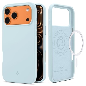 Husa iPhone 17 Pro Spigen Silicone Fit Magsafe Mute Blue