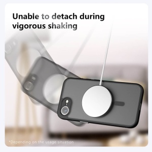 Husa iPhone 17 PureFrost MagSafe Frosted Black - Img 3