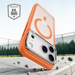Husă iPhone 18 Pro ESR Classic Hybrid HaloLock Kickstand Frosted Orange - Img 4