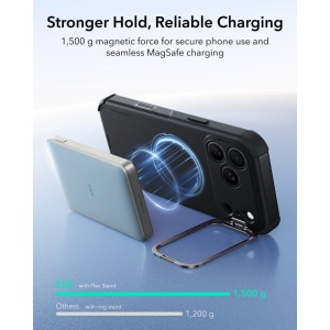 Husă iPhone 18 Pro Max - ESR Cyber Armor Kickstand - Black - Img 7