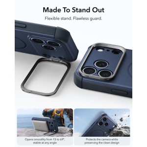 Husă iPhone 18 Pro Max - ESR Cyber Armor Kickstand - Blue - Img 4