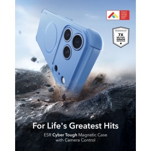 Husă iPhone 18 Pro Max - ESR Cyber HaloLock - Light Blue - Img 2